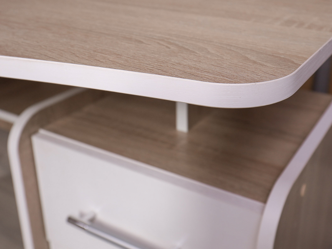 Стол с тумбой ДСП Ясень шимо Россия (2174-29125)