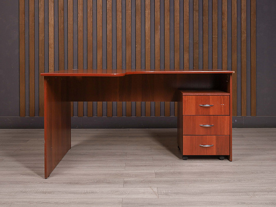 Стол с тумбой ДСП Вишня Россия