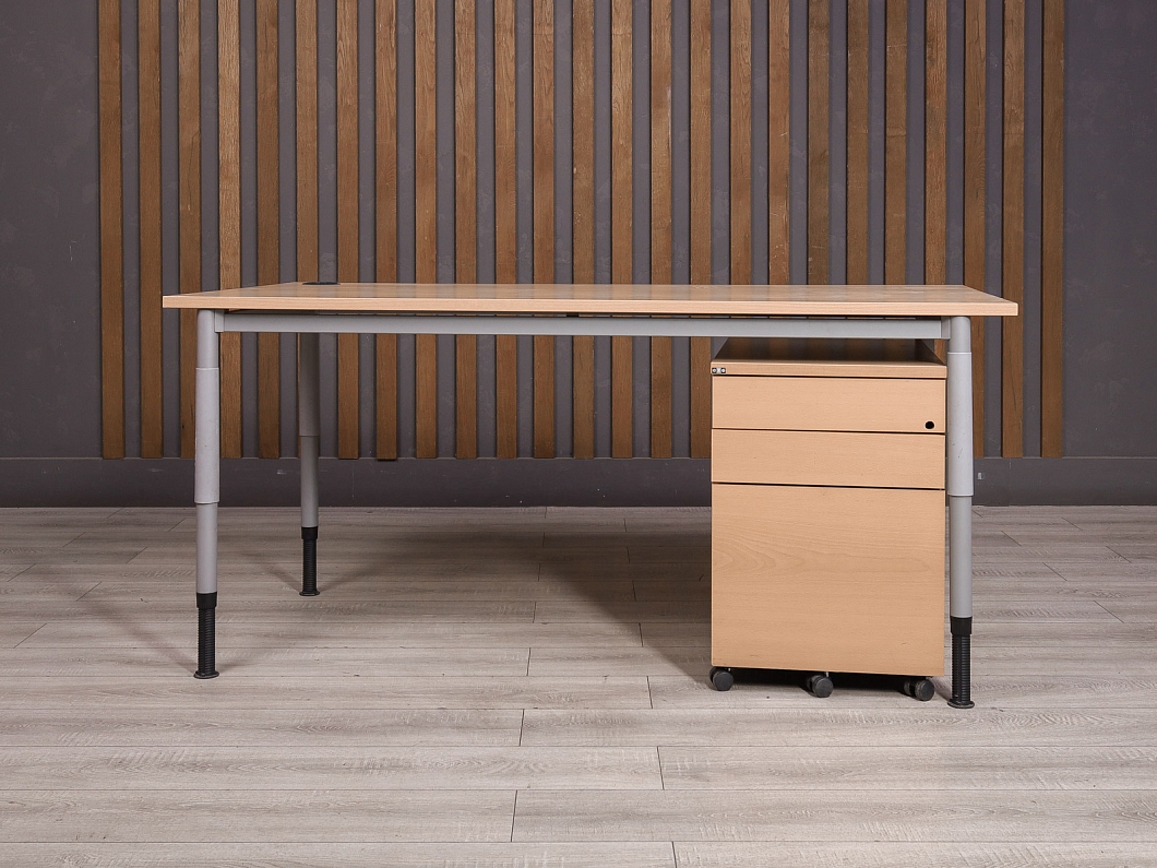 Стол с тумбой EFG ДСП Клен Швеция (2157-11085)