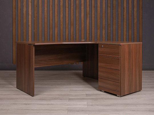 Стол с тумбой ДСП Ясень шимо Россия