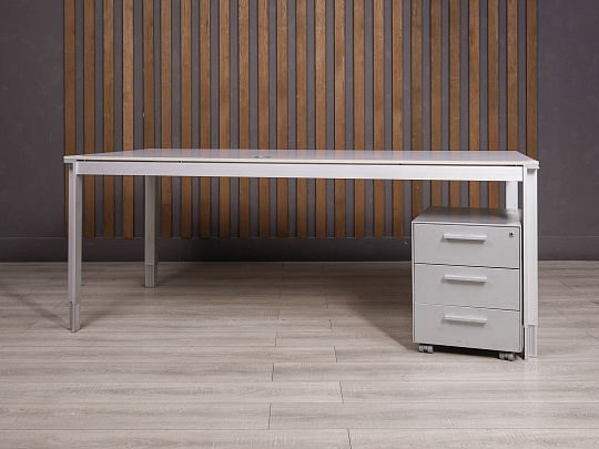 Стол с тумбой ALEA Металл Серый Италия