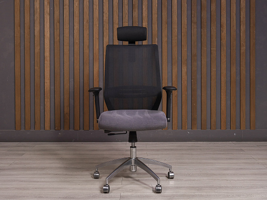 Кресло руководителя Ткань Серый Россия