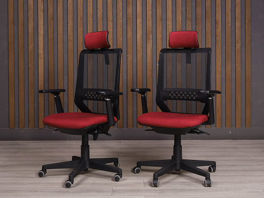 Офисное кресло Бюрократ EXPERT Ткань Красный Россия