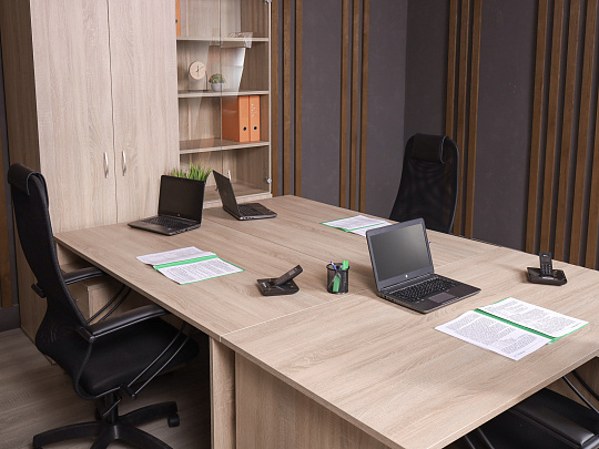 Комплект офисной мебели ДСП Ясень шимо Россия