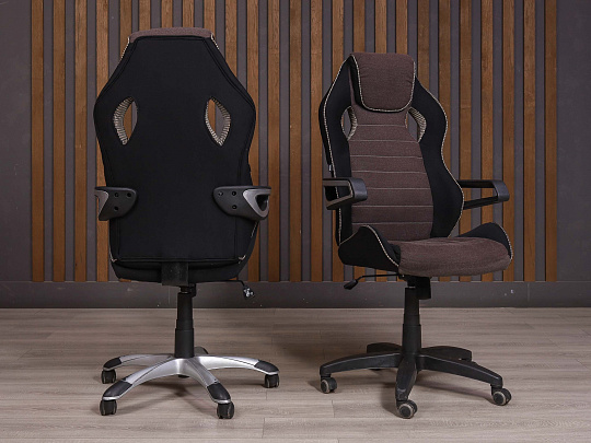 Кресло руководителя Brabix Ткань Коричневый Россия