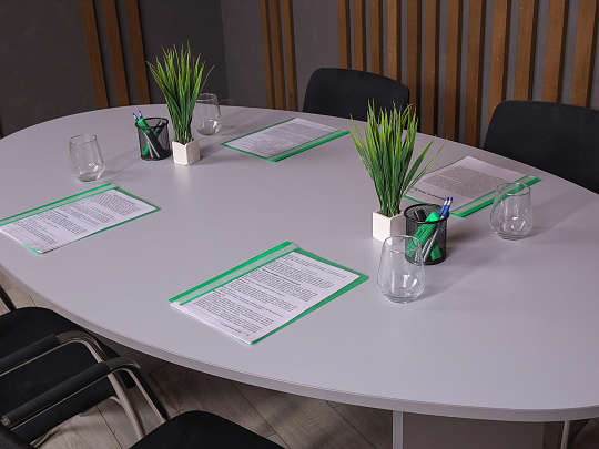 Стол для переговоров ДСП Серый Россия