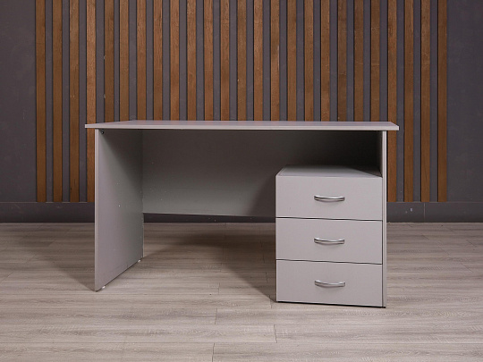 Стол с тумбой ДСП Серый Россия