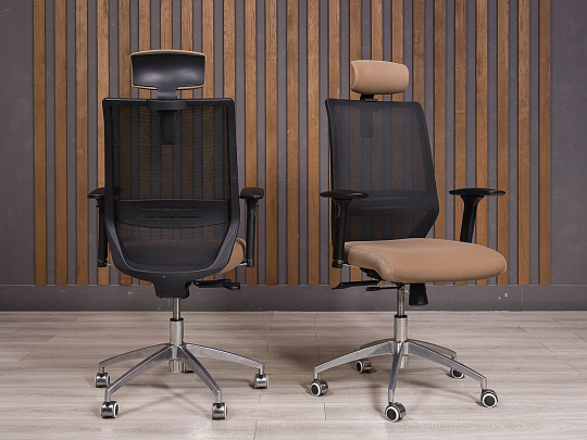 Кресло руководителя Ткань Коричневый Россия