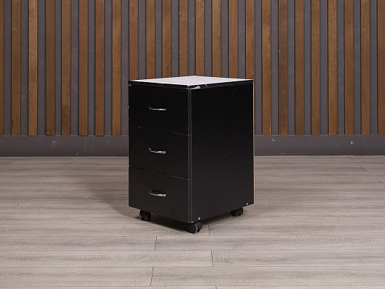 Тумба подкатная ДСП Чёрный Россия