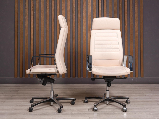 Кресло руководителя Forsit by LAS Neo Кожа Бежевый Италия