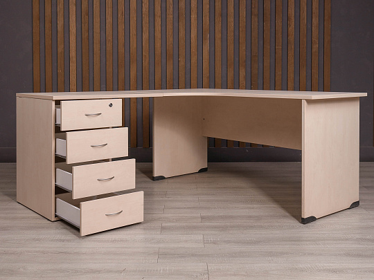 Стол с тумбой ДСП Дуб Россия