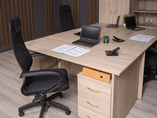 Комплект офисной мебели ДСП Ясень шимо Россия