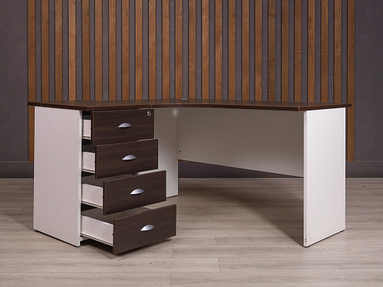 Стол с тумбой ДСП Венге Россия