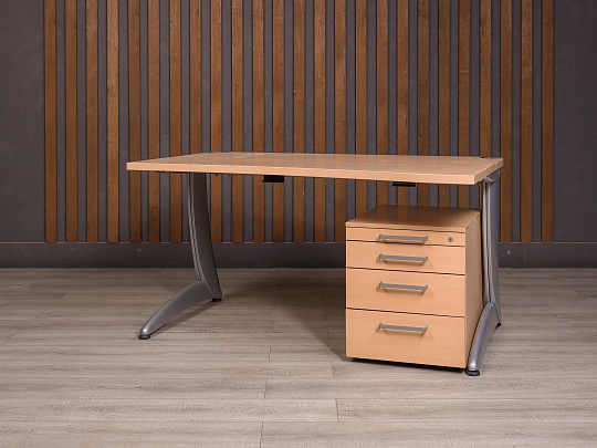 Стол с тумбой Steelcase ДСП Бук США