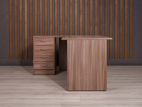 Стол с тумбой ДСП Ясень шимо Россия