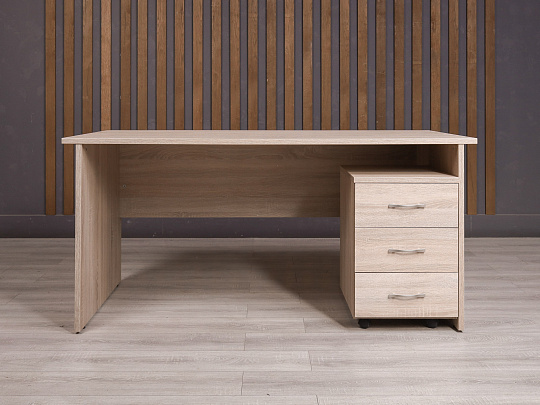 Стол с тумбой ДСП Ясень шимо Россия