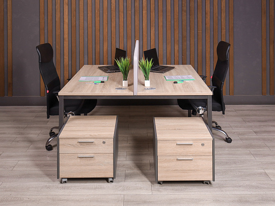 Комплект офисной мебели ДСП Ясень шимо Россия