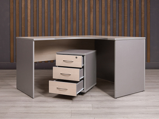 Стол с тумбой ДСП Дуб Россия