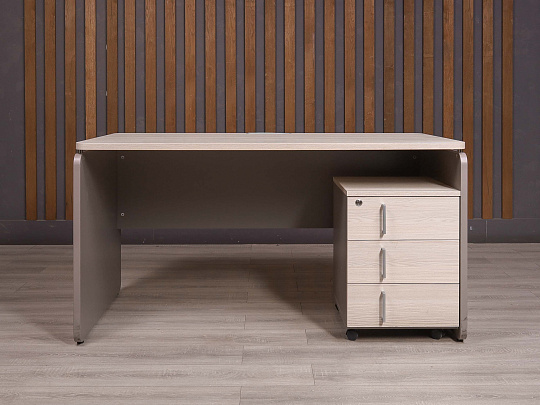 Стол с тумбой Accord ДСП Ясень шимо Россия