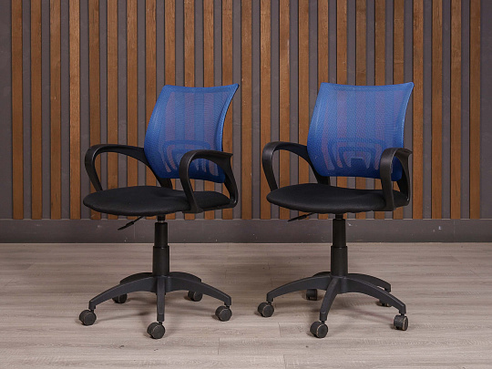 Офисное кресло Бюрократ Ткань Синий Россия