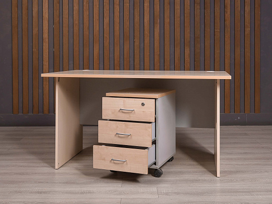 Стол с тумбой ДСП Дуб Россия