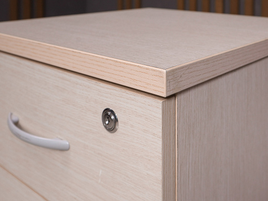 Тумба подкатная ДСП Ясень шимо Россия