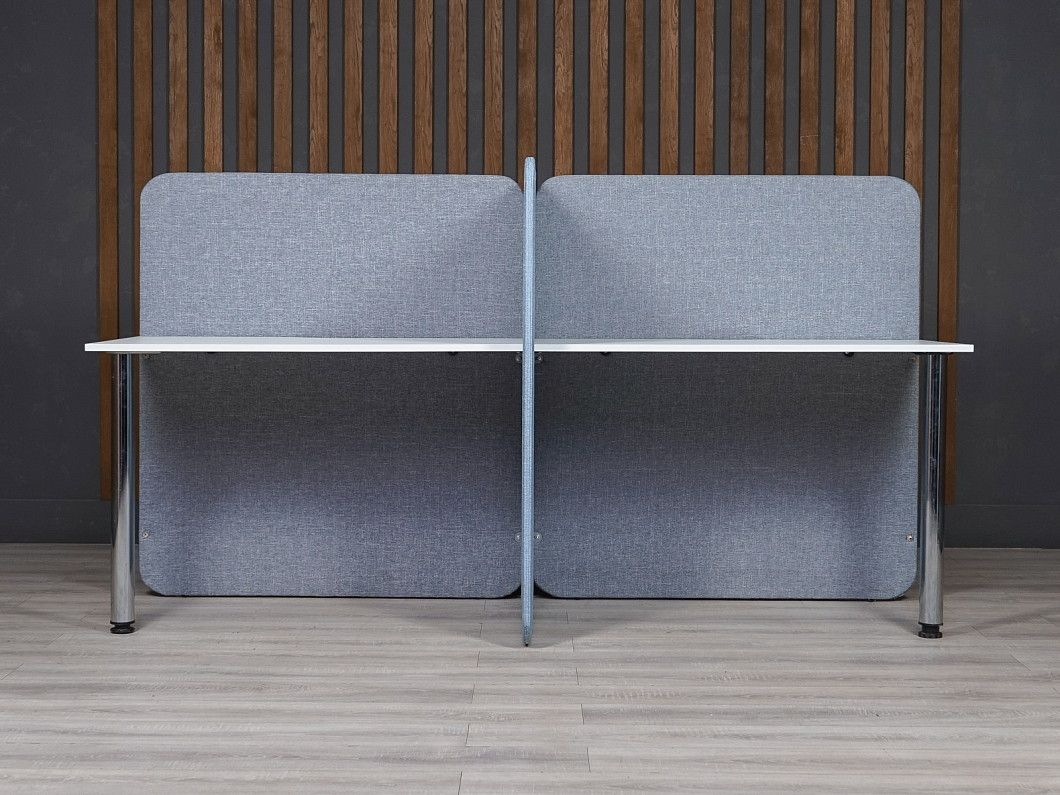 Бенч система на 4 рабочих места Ромео 13 2270x1600x1210 мм ДСП Белый Россия (22612-120324)