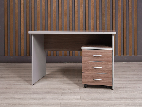 Стол с тумбой ДСП Ясень шимо Россия