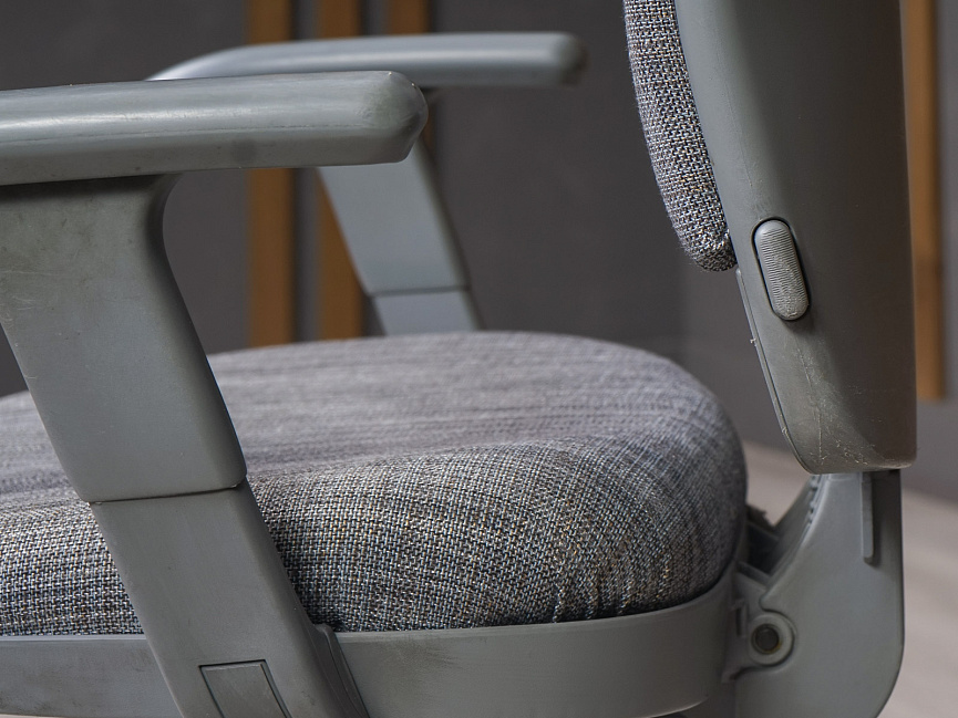 Кресло на колесах для персонала Ткань Серый Италия (3164-04103)