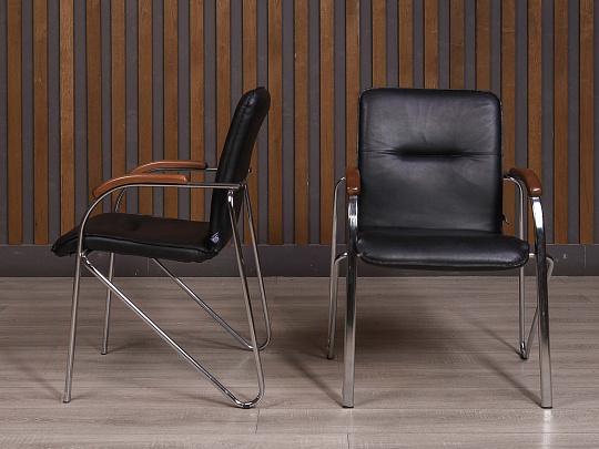 Конференц-кресло Самбо Искусственная кожа Чёрный Россия