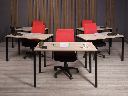 Стол прямоугольный Narbutas NOVA U ДСП Ясень шимо Литва