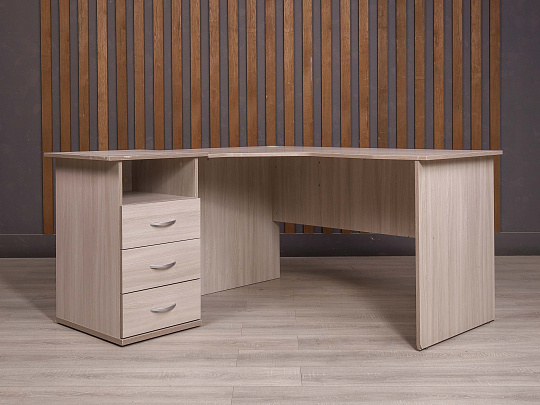 Стол с тумбой ДСП Ясень шимо Россия