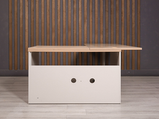 Стол угловой ДСП Ясень шимо Россия