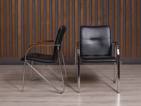 Конференц-кресло Bels Samba Искусственная кожа Чёрный Россия