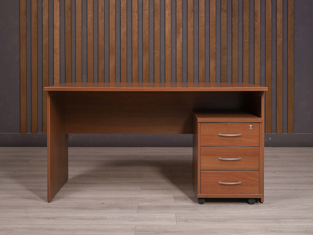 Стол с тумбой ДСП Орех Россия (2151-17046)