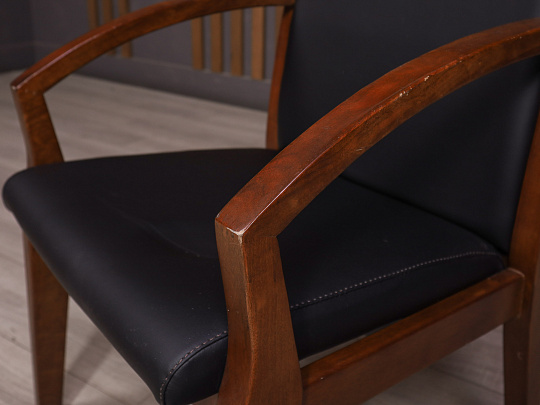 Конференц-кресло Искусственная кожа Чёрный Россия